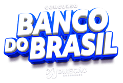 Imagem com o texto “Concurso Banco do Brasil” em destaque 3D com contorno azul e logotipo do Direção Concursos na parte inferior, usada para divulgar preparações para o concurso do Banco do Brasil. Imagem com o texto “Concurso Banco do Brasil” em destaque 3D com contorno azul e logotipo do Direção Concursos na parte inferior, usada para divulgar preparações para o concurso do Banco do Brasil.