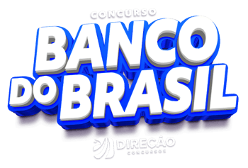 Imagem com o texto “Concurso Banco do Brasil” em destaque 3D com contorno azul e logotipo do Direção Concursos na parte inferior, usada para divulgar preparações para o concurso do Banco do Brasil. Imagem com o texto “Concurso Banco do Brasil” em destaque 3D com contorno azul e logotipo do Direção Concursos na parte inferior, usada para divulgar preparações para o concurso do Banco do Brasil.